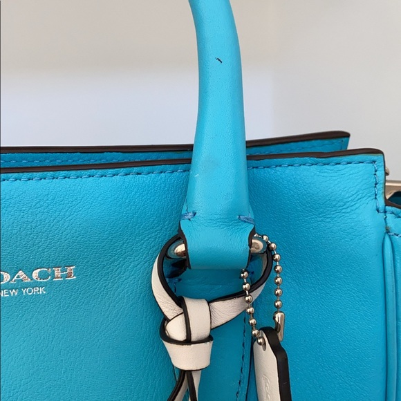 Coach Legacy Perforated Mini Tanner Bag - Blue - Picture 6 of 11